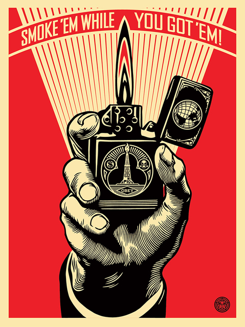 Shepard Fairey, ‘Smoke 'Em While You Got 'Em’, 2015, Black Book Gallery