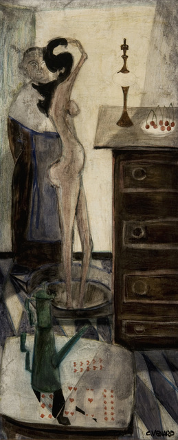 Claude Venard, ‘Nu au Tub’, ca. 1950, Painting, Oil on canvas, Valley House Gallery & Sculpture Garden