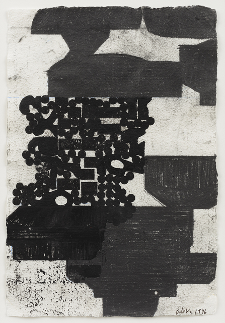 Barry Le Va, ‘Bunker Coagulation’, 1996, Drawing, Collage or other Work on Paper, Ink and graphite on paper, David Nolan Gallery