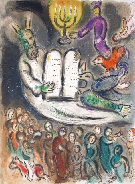 Marc Chagall, ‘Moses Shows the Elders the Tablets of the Law’, 1966, Georgetown Frame Shoppe