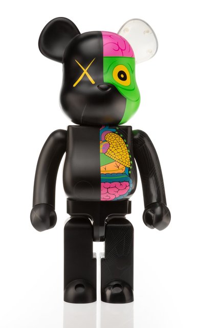 KAWS X BE@RBRICK | Dissected Companion 1000% (Black) (2010) | Artsy