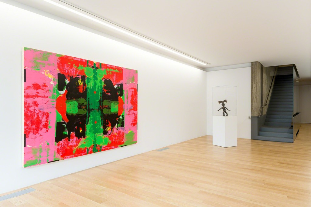 Install view of "Untitled (Blot)", 2014 painting in 2018 exhibit at Rennie Museum Install view of "Untitled (Blot)", 2014 painting in 2018 exhibit at Rennie Museum
