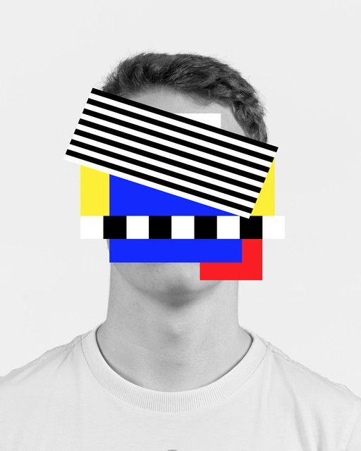 Douglas Coupland, ‘Red Yellow Blue Hunk’, 2016, Painting, Acrylic, latex and gesso on C-Print, laminated onto Dibond, Daniel Faria Gallery
