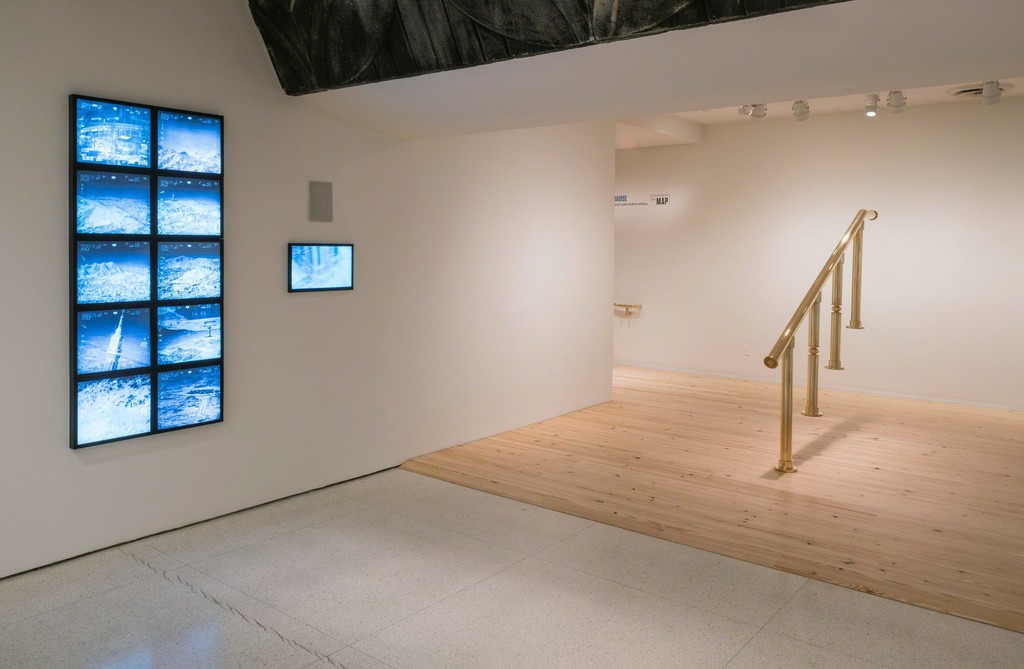 Installation View: But a Storm Is Blowing from Paradise: Contemporary Art of the Middle East and North Africa, Solomon R. Guggenheim Museum, New York, April 29–October 5, 2016 Photo: David Heald Installation View: But a Storm Is Blowing from Paradise: Contemporary Art of the Middle East and North Africa, Solomon R. Guggenheim Museum, New York, April 29–October 5, 2016 Photo: David Heald