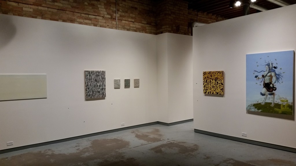 L to R: (Matthew Kluber, Marcus Cain (4 works), Karen Owsley Nease, Rabbett Strickland L to R: (Matthew Kluber, Marcus Cain (4 works), Karen Owsley Nease, Rabbett Strickland