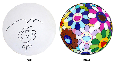 Flowerball Disc with Drawing