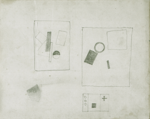Kasimir Severinovich Malevich, ‘Three Suprematist Compositions (motifs of 1915,1917,1920)’, ca. 1924, Annely Juda Fine Art