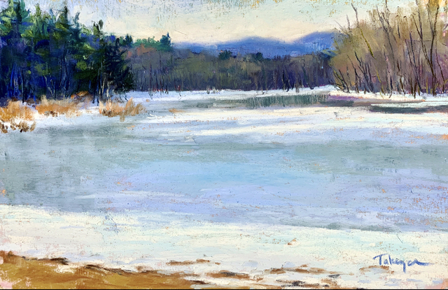 Takeyce Walter, ‘Day 3: Icy Boquet Outlet ’, February 2020, Painting, Pastels, Keene Arts