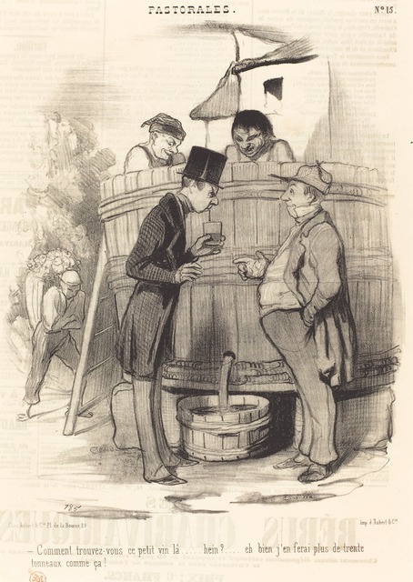 Honoré Daumier, ‘Comment trouvez-vous ce petit vin-la...’, 1845, National Gallery of Art, Washington, D.C.