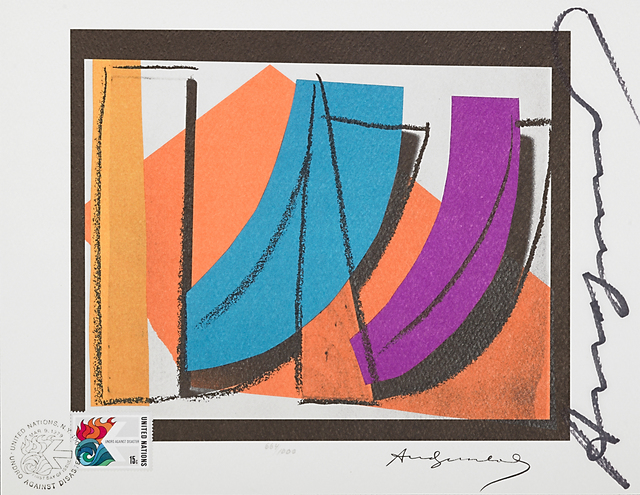 Andy Warhol, ‘U.N. Stamp’, 1979, Print, Offset lithograph in colors, Rago/Wright