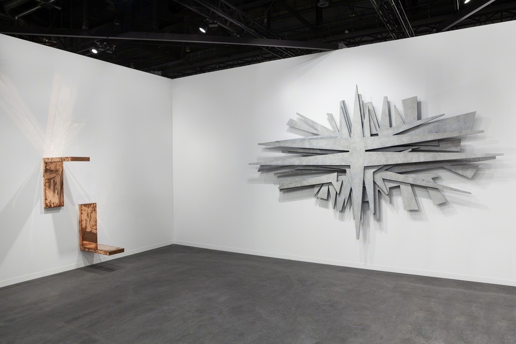 Installation view, Galerie Eva Presenhuber at artgenève 2019, Courtesy the artist and Galerie Eva Presenhuber, Zurich / New York, Photo: Sebastiano Pellion Installation view, Galerie Eva Presenhuber at artgenève 2019, Courtesy the artist and Galerie Eva Presenhuber, Zurich / New York, Photo: Sebastiano Pellion