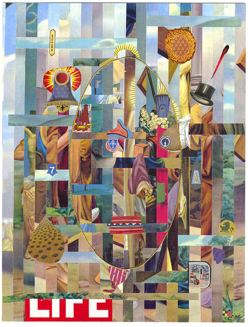 Lou Beach, ‘Nazz VII’, 2017, Drawing, Collage or other Work on Paper, Collage of printed ephemera, Craig Krull Gallery