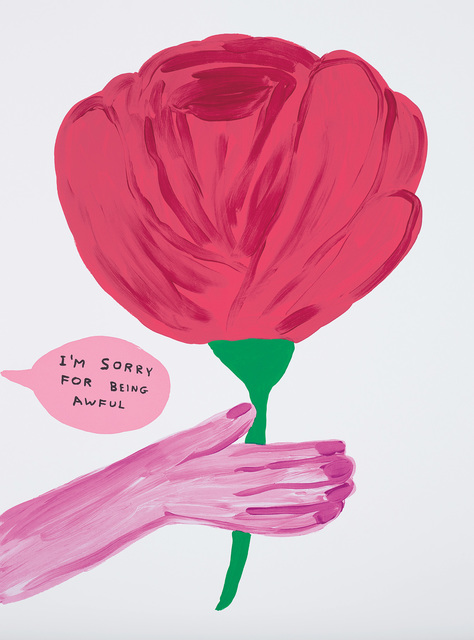 David Shrigley, ‘I'm Sorry For Being Awful’, 2018, Print, Screenprint in colours, on Somerset paper, the full sheet., Phillips