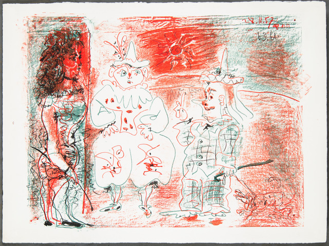 Pablo Picasso, ‘L’ECUYÈRE ET LES CLOWNS (The Horsewoman and the Clowns)’, 1961, Christopher-Clark Fine Art