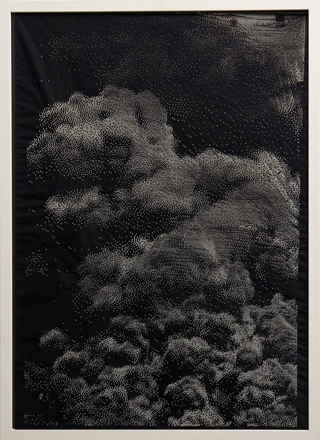 Michael Sebastian Haas, ‘Burning Light ’, 2019, Mixed Media, Laser engraving on canvas, Quantum Gallery