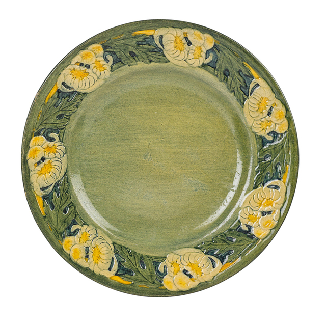 Anna Frances Simpson, ‘Early Plate With Chrysanthemums, New Orleans, LA’, 1913, Design/Decorative Art, Rago/Wright