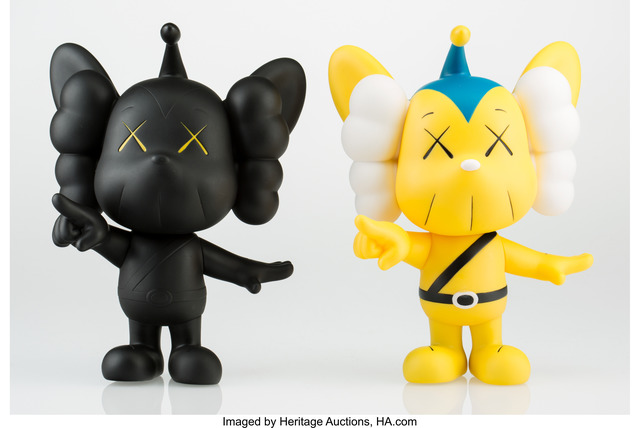 KAWS, ‘JPP (Yellow and Black) (two works)’, 2008, Heritage Auctions