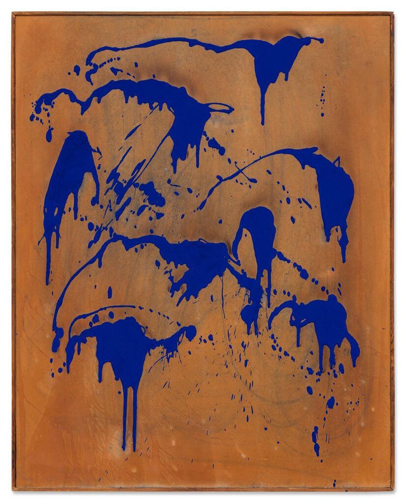 Yves Klein - Untitled Fire Colour Painting (FC 28)