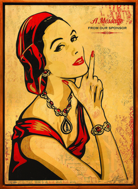 Shepard Fairey (OBEY), ‘A Message From Our Sponsor’, 2015, Underdogs Gallery
