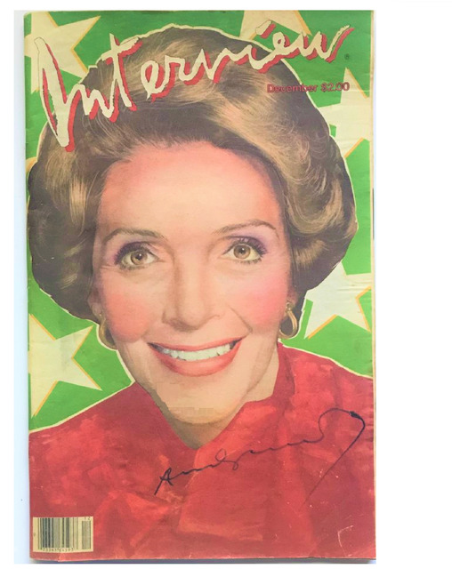 Andy Warhol, ‘ “Nancy Reagan”, 1981, SIGNED, INTERVIEW Magazine.’, 1981, VINCE fine arts/ephemera