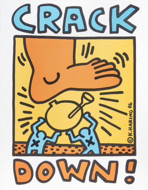 Keith Haring, ‘Crack Down!’, 1986, Tate Ward Auctions