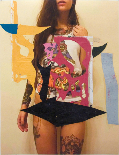 Enoc Perez, ‘Untitled ’, 2014, Drawing, Collage or other Work on Paper, Oil, collage, and inkjet on paper, The Watermill Center Benefit Auction