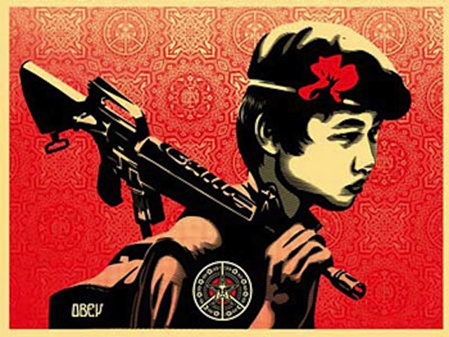 Shepard Fairey (OBEY), ‘Duality of Humanity #2’, 2009, Gregg Shienbaum Fine Art