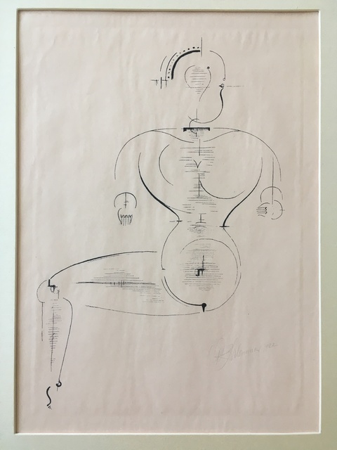 , 'Figur von de Seite from Bauhaus Portfolio "Figurine of the Page",' 1922, Alice Adam Ltd.