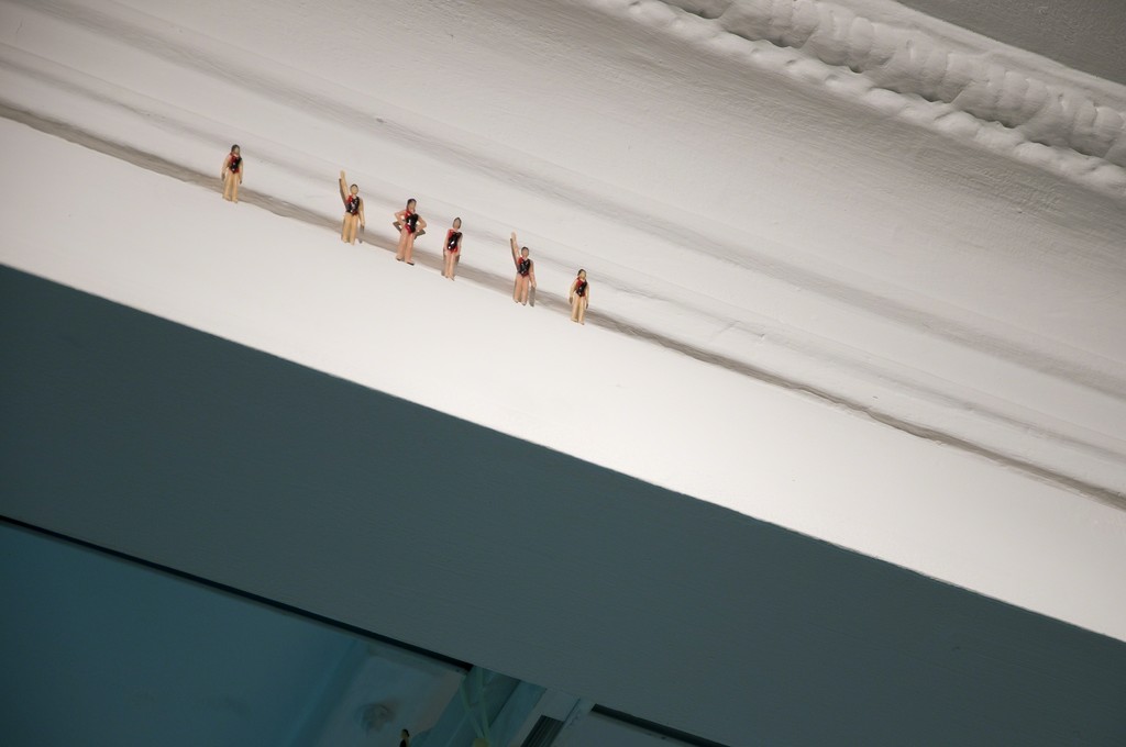 "Self Motivators", 2014, Installation; 44 female swimmers, Ed. 44 "Self Motivators", 2014, Installation; 44 female swimmers, Ed. 44
