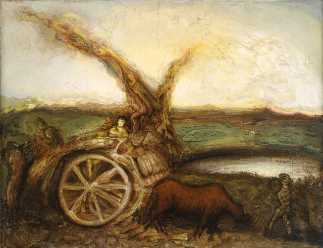 Gregory Gillespie, ‘Landscape with Cart ’, 1992, Forum Gallery