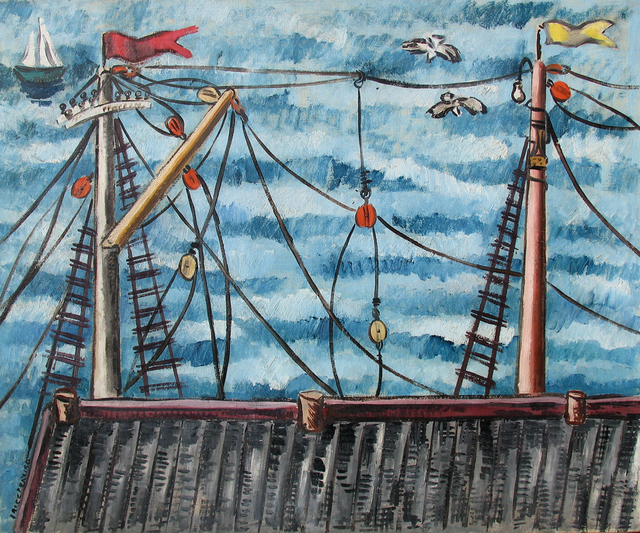 Irene Rice Pereira, ‘Masts’, ca. 1934-35, Caldwell Gallery Hudson