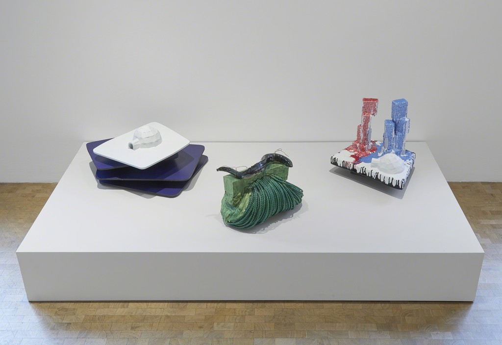Installation view, Bill Woodrow, Fata Morgana, Crocker Land and the odd Superior Mirage, solo exhibition, Pippy Houldsworth Gallery, London (2017) Installation view, Bill Woodrow, Fata Morgana, Crocker Land and the odd Superior Mirage, solo exhibition, Pippy Houldsworth Gallery, London (2017)