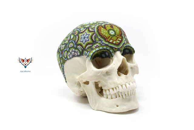 Santo de la Cruz Carrillo, ‘Hauxamanaka’, 2019, Marakame - Arte Huichol