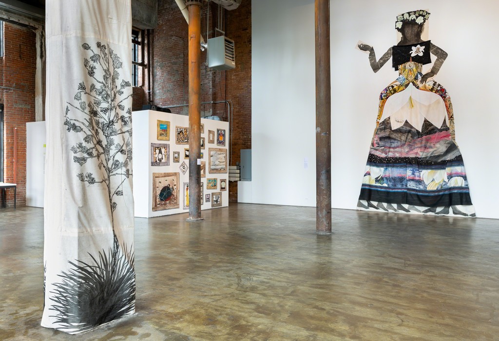 Paula Wilson, Spread Wild: Pleasures of the Yucca, September 29–November 4, 2018
Installation view courtesy of Smack Mellon. Photo by Etienne Frossard. Paula Wilson, Spread Wild: Pleasures of the Yucca, September 29–November 4, 2018
Installation view courtesy of Smack Mellon. Photo by Etienne Frossard.