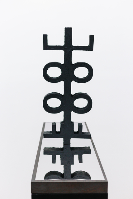 Sinisa Kukec, ‘THEFOOLANDTHEFOOL’, 2017, Sculpture, Iron, aluminum, oak, graphite, mixed media, Spinello Projects