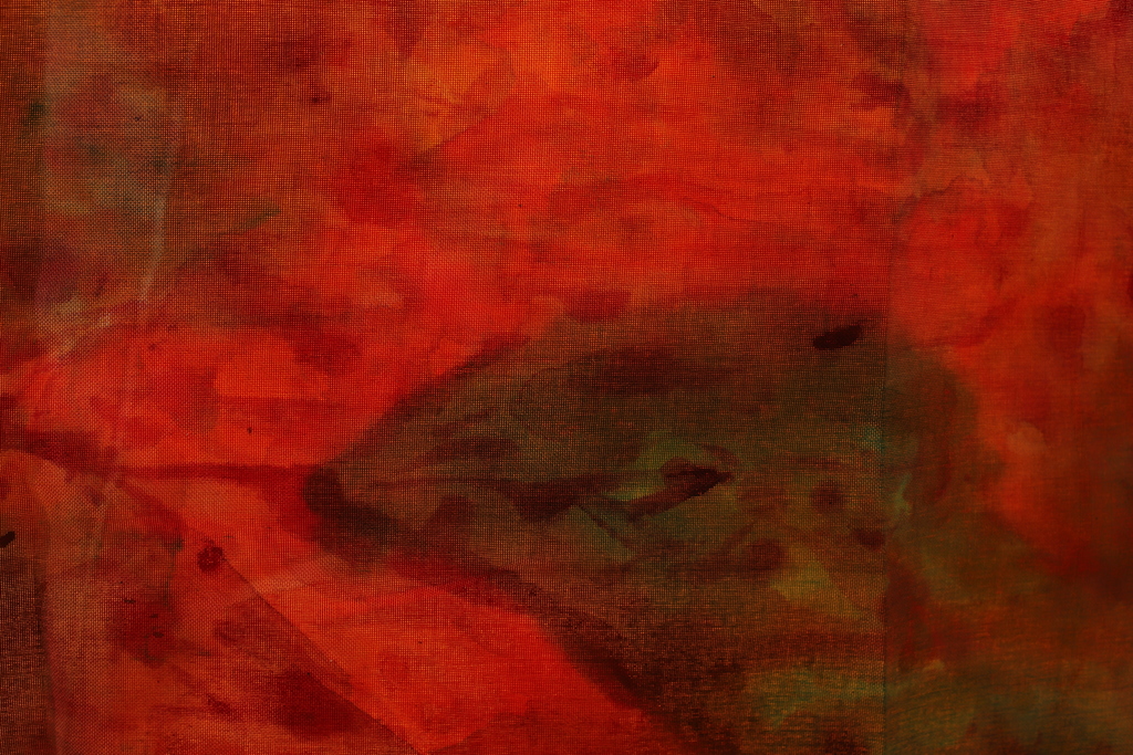 detail of heavy cloth landscape painting, "Mare Tenebrarum" detail of heavy cloth landscape painting, "Mare Tenebrarum"