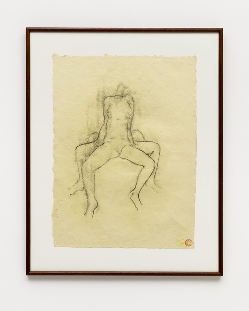 Tunga, ‘Untitled’, 1995, Drawing, Collage or other Work on Paper, Charcoal on paper, Bergamin & Gomide