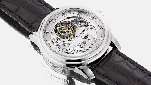 Blancpain, ‘A very fine and rare platinum semi-skeletonized wristwatch with tourbillon regulator, power reserve, date, certificate and box, numbered 68 of a limited edition of 288 pieces’, Circa 2009, Phillips