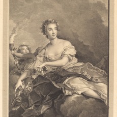 Pierre Maleuvre after Jean-Marc Nattier, Flore a son lever