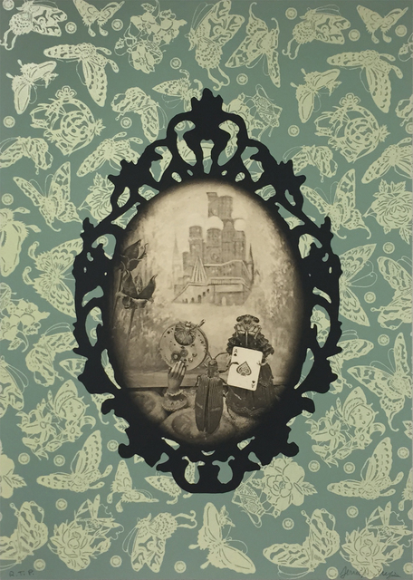 Jennifer Angus, ‘The Clue’, 2015, Print, Woodcut, etching, collage, Tandem Press