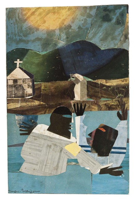 Romare Bearden, ‘Baptism’, 1964, Drawing, Collage or other Work on Paper, Collage of various papers on paperboard, Michael Rosenfeld Gallery