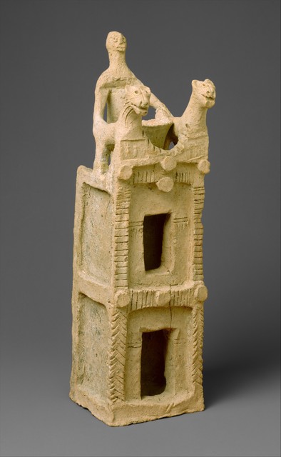 Unknown Designer, ‘Cult vessel in the form of a tower with cylinder seal impressions near the top’, ca. 19th century B.C., The Metropolitan Museum of Art