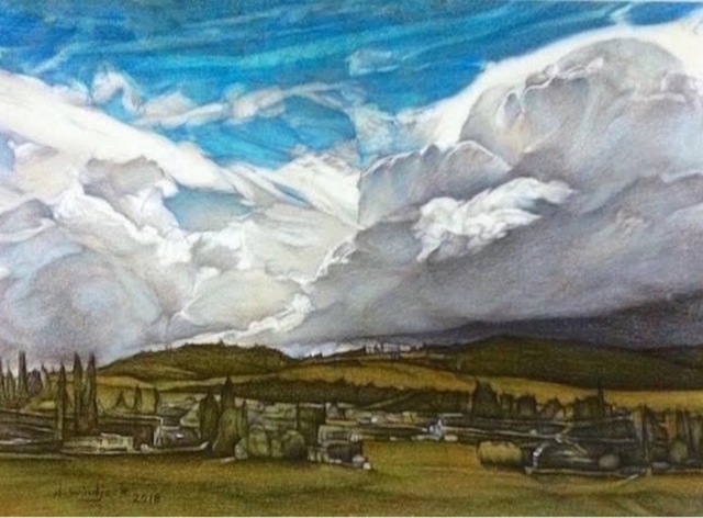 Darrell Windjack, ‘Unsettled skies ’, 2018, Lotus Art Gallery
