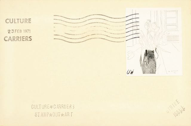 David Hockney, ‘Tulips, from Culture Carriers Stamp Out Art’, 1971, Roseberys
