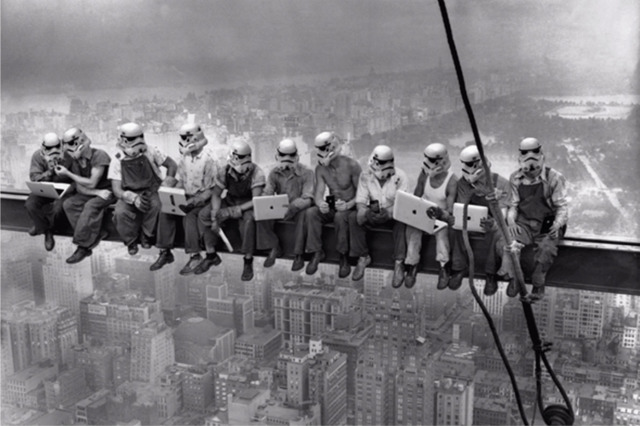 Santlov, ‘TROOPERS ATOP SKYSCRAPER’, 2015, Marcel Katz Art