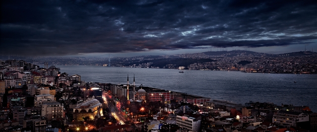 David Drebin, ‘The Bosphorus, Istanbul, Turkey’, 2011, Photography, Chromogenic Print, CHROMA GALLERY
