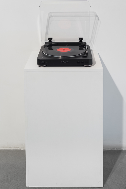 Zoulikha Bouabdellah, ‘Habibi by Oum Kelthoum’, 2016, Installation, Sound installation. Long Play vynil, LP player, bluetooth speaker and plinth, Sabrina Amrani