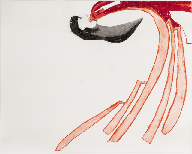 Dani Leventhal ReStack, ‘Anchen's Bike Time’, 2016, Drawing, Collage or other Work on Paper, Oil pastel, magic marker, graphite and charcoal on paper, Gaa Gallery