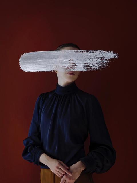 Andrea Torres Balaguer, ‘Azure’, 2018, Photography, Hahnemuhle Photo Rag Baryta paper and Acrylic Painting, Alzueta Gallery