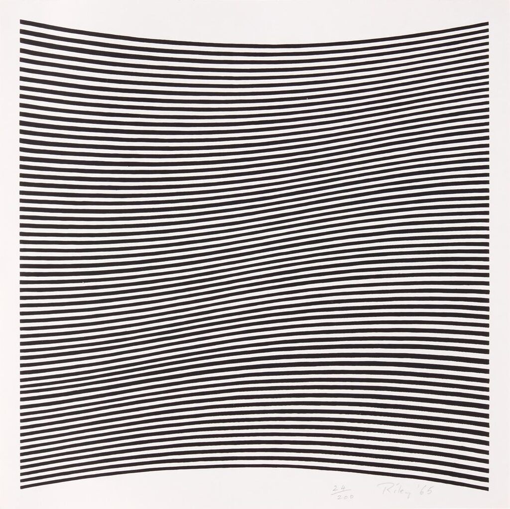 Bridget Riley - Untitled (La Lune En Rodage - Carlo Belloli) (Schubert 6)
